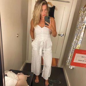 Banana Republic white linen jumper